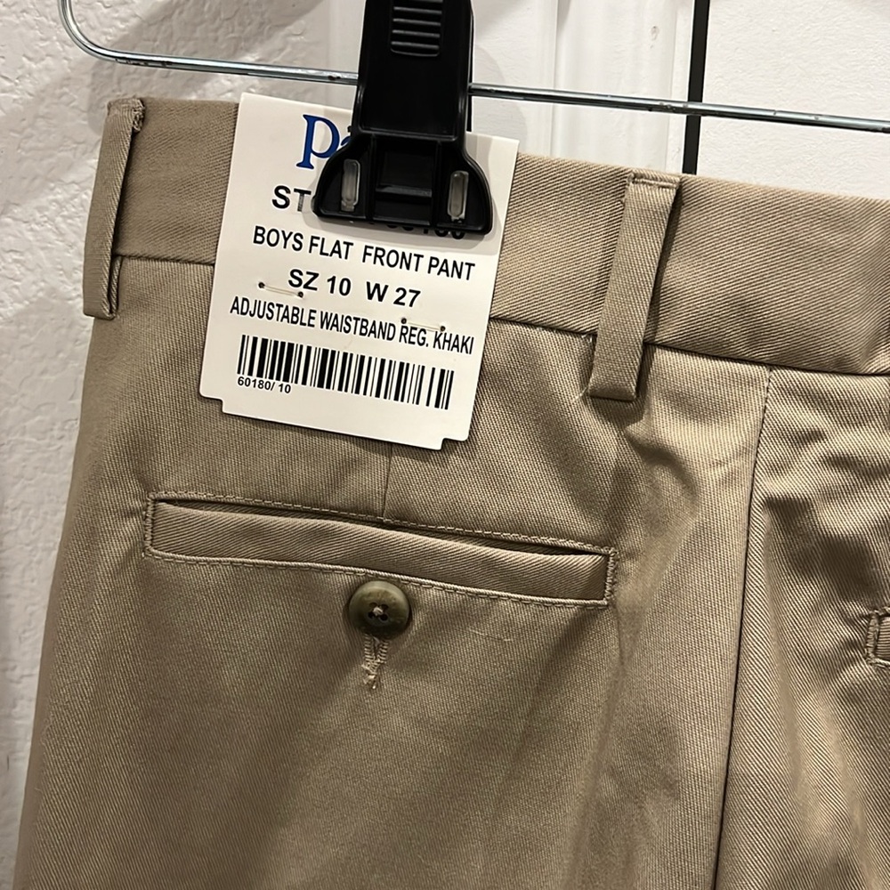 Parker boys flat front pant size 10 waist 27